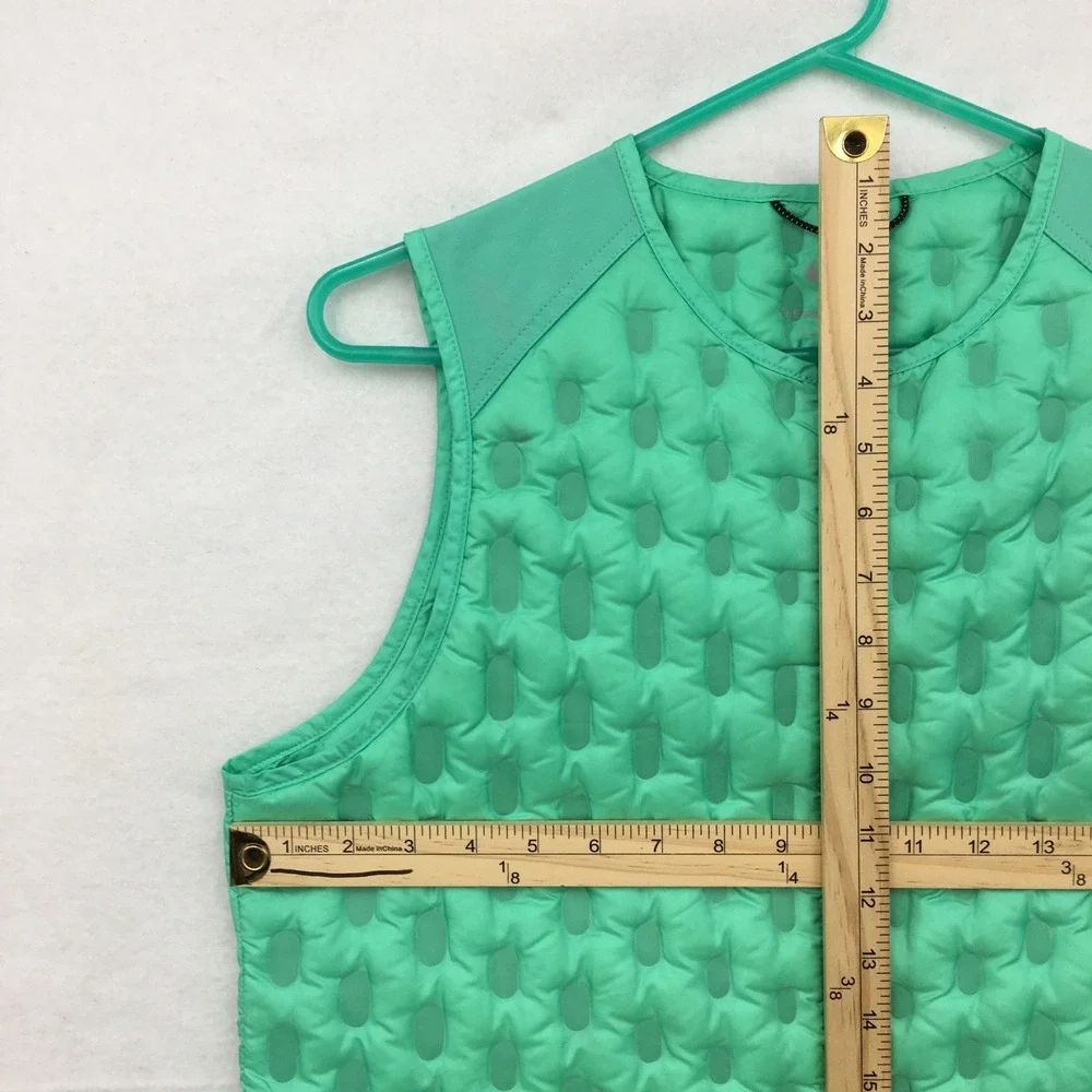 Nike Therma-FIT ADV Womens Mint Green Quilted Down Running Vest Large